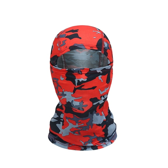 JIKNTTR Summer Men Women Cooling Ice Silk Face Mask Breathable Hooded Face Covering Sun Protection Outdoor Sports Cycling Headwear Trendy Hat