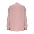 thumbnail image 6 of Family Gifts Ndbuld Long Sleeve Shirts for Women Fall Tops for Womens Tops Lightweight Sweater Crew Neck Womens Shirts Winter Clothes Pink S, 6 of 6