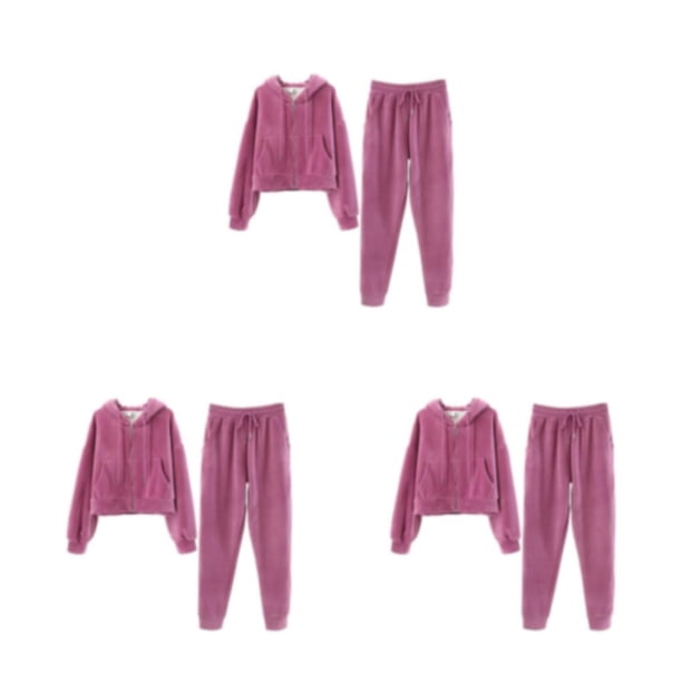 Guardurnaity Invierno otoño mujeres Fitness deportes ropa con capucha conjunto niñas senderismo manga larga Sudadera con capucha pantalones Kit Type1 NO1