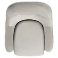 thumbnail image 4 of SAFAVIEH Eleazer Modern Glam Velvet Accent Chair, Grey, 4 of 7