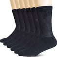 thumbnail image 1 of Calcetines Hombre para Diabeticos y Pies Sensibles, Incluye 4 Pares Color Negro, Calcetas para Diabetes, Mejoran la Circulación Pie Diabetico MED 4 pares hombre, 1 of 5