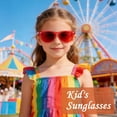 thumbnail image 5 of 2 Pack Kids Sunglasses Polarized UV Protection Sunglasses Flexible Glasses Shades Toddler Sun Glasses for Boys Girls Age 3-10 Years, 5 of 7