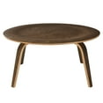 thumbnail image 3 of Modway 34" Square Modern Plywood Coffee Table in Walnut, 3 of 8