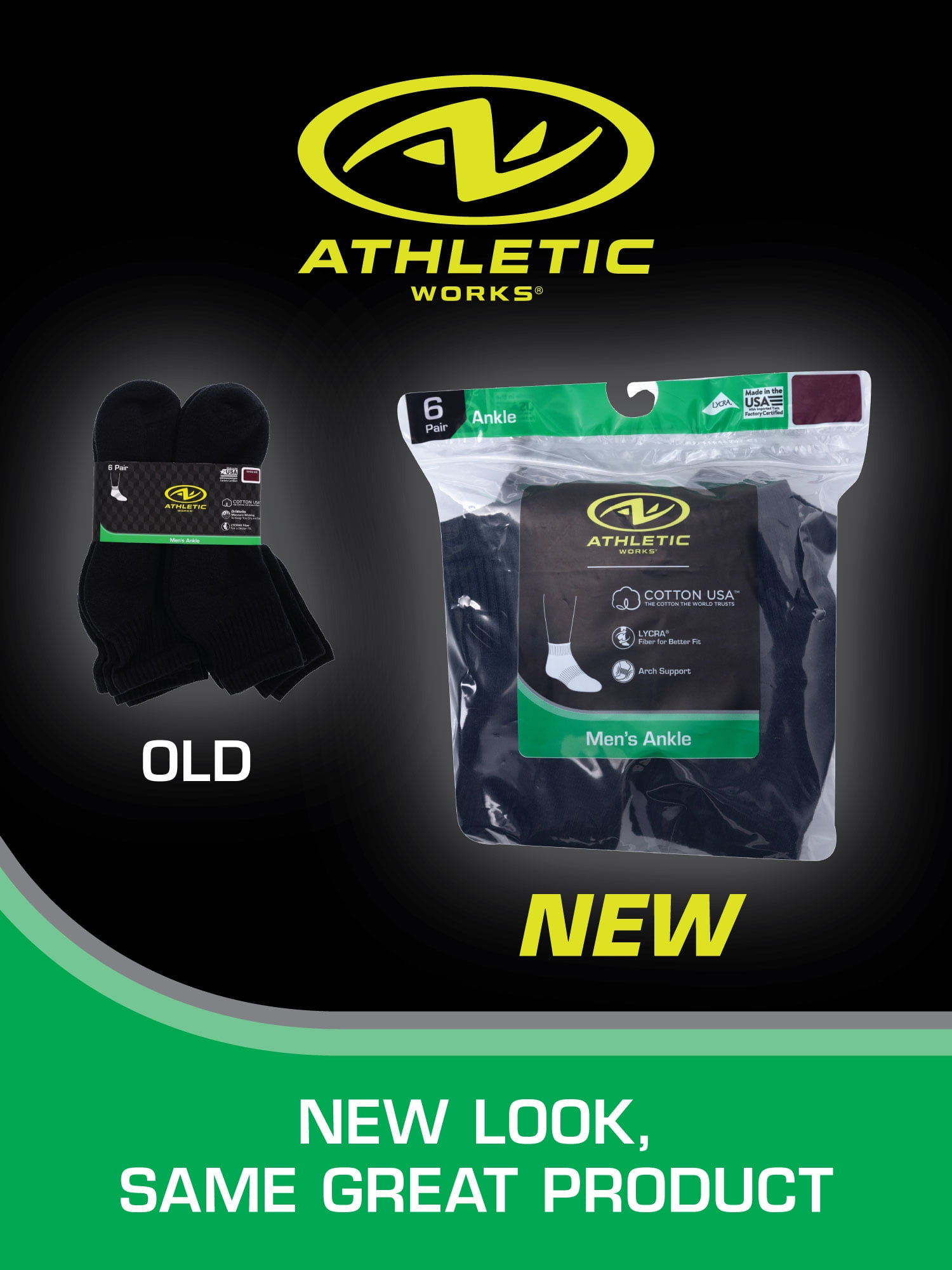 Athletic Works Men's P6 Ankle