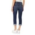 thumbnail image 2 of WallFlower Jeans For Women Flirty Curvy Crop Jeans High Rise Insta Stretch Denim 23.5” Inseam, Juniors Jeans - Alani, 17, 2 of 4