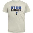 thumbnail image 1 of It's Blue And Black Natural Adult T-Shirt, 1 of 1