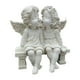 thumbnail image 1 of Estatua de pareja de ángeles, adorno de ángel con alas, figura de resina para interior, sala de estar y oficina Blanco, 1 of 9