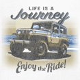 thumbnail image 3 of Life is a Journey Enjoy the Ride Women's V-Neck T-shirt 4x4 Offroad Rugged Vehicle Trailblazing Mudding Dirt Roads Tee, 3 of 7
