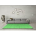 thumbnail image 3 of Ahgly Company Indoor Rectangle Solid Emerald Green Modern Area Rugs, 5' x 8', 3 of 4