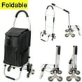thumbnail image 5 of NIGSQJB Ultra-Lightweight Foldable Stair-Climbing Shopping Cart for Grocery-42L Capacity, 6 Wheels, Removable Oxford Waterproof Bag, Durable Aluminum Frame,Multi-Function Personal Hand Truck, Black, 5 of 9