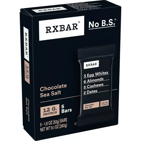 RXBAR Chocolate Sea Salt Protein Bars - 9.1oz/5ct
