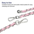 thumbnail image 4 of Uxcell Purse Chain Strap 47 Inch Iron Chain Strap Adjustable Chains Replacement for Wallets Clutch Bags Pink/Silver Tone, 4 of 5