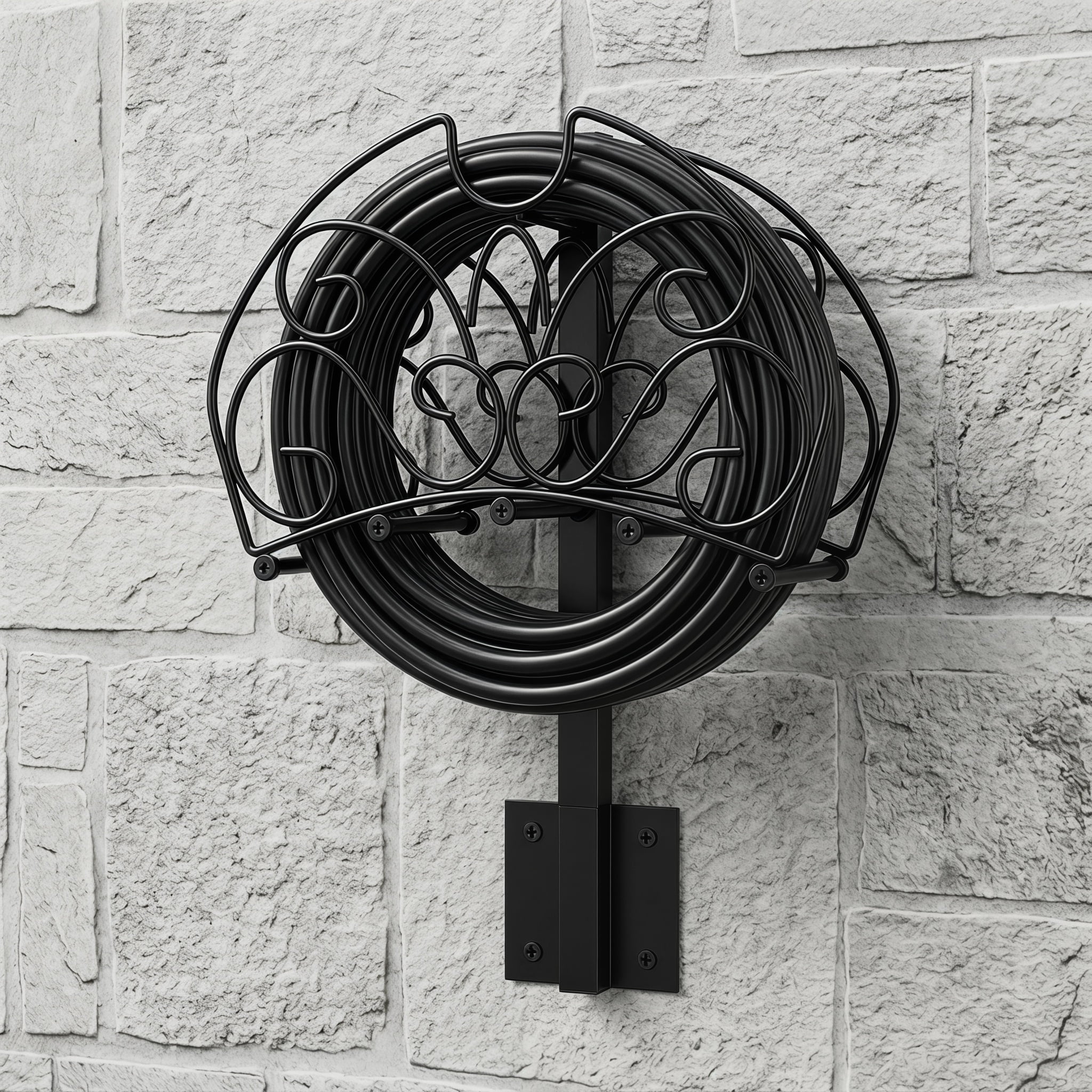 Resenkos Detachable Freestanding Hose Holder for Outdoor Yard Garden Lawn