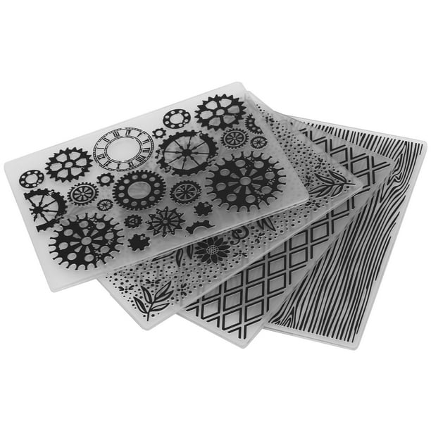 Moldes de Plantilla de Artesanía de Bricolaje, Carpetas de Estampado Decorando Molde de Moho Efecto Cóncavo Duradero para la Fabricación de Tarjetas