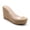 NUDE, variant on Women's Clear Strap Cork Wedge Sandals, Open Toe Platform Mules, Slip-On Summer Heels
