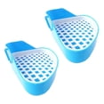 thumbnail image 1 of 2X Rabbit Toilet Litter Tray,Small Animal Toilet Corner Potty, Pet Litter Trays Corner for Rabbit, Hamster (Blue), 1 of 6