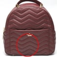 thumbnail image 5 of Pre-Owned Kate Spade Backpack Quilted Bordeaux Backpack/Daypack (Good), 5 of 9