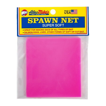 UPC: 0043171550530 | Atlas Mike’s Spawn Sac Net 3″x3″ Squares – Pink