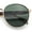 Gold Tortoise - Green, variant on Mens Luxury Classic Round Metal Rim Hustler Fashion Sunglasses Gold Black - Black