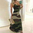 thumbnail image 2 of Noarlalf Summer Dresses for Women Women's Ladies Plus Size Camouflage Sleeveless V-Collar Long Dress Maxi Dress Plus Size Dress for Women, 2 of 9