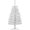 White, variant on 3ft Black Artificial Christmas Tree,Tabletop Christmas Pine Tree with PVC Stand Base for Christmas Halloween Home Office Holiday Decoration