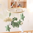 thumbnail image 3 of Baby Crib Mobile, Dinosaur Nursery Bedside Hanging Toy, Calming Wood Cotton Sensory Decor for Infant Girl Boy, Breathable, 3 of 6