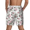 thumbnail image 4 of Haiem Rose Flowers Mens Swim Trunks with Compression Liner 2 in 1 Swimming Shorts Stretch Swimwear Quick Dry,Board Shorts-X-Large, 4 of 9