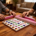 thumbnail image 5 of HEWANG Mahjong Block Set, 65 Tiles SeasideEscape Game Blocks, Seaside Escapes Game, Portable Travel Mahj- Tiles, National Flag Mahjong Tile Set, for Travel Picnic Spring Gathering, 5 of 6