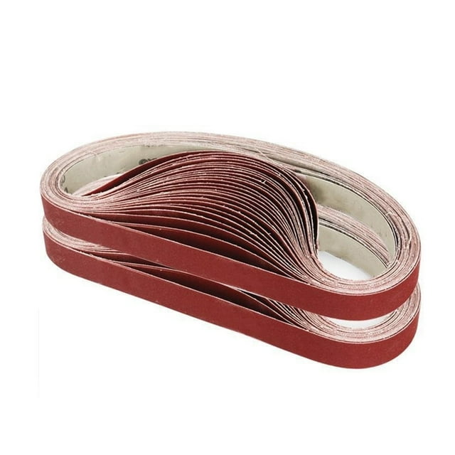 Bandas de lijadora de cinturón de lijado de 10 piezas de alúmina 25 * 762mm 40 # -1000 # for molienda de metal