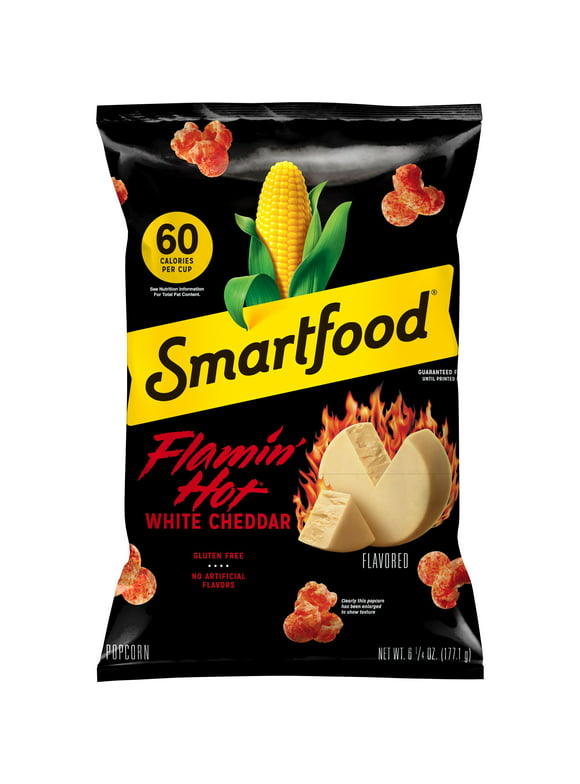 Smartfood Popcorn Flamin' Hot White Cheddar 6.25 Ounce