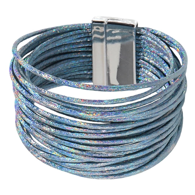 Pulsera para mujer fácil de usar, brazalete de moda, duradero, accesorios para atuendos con De color azul