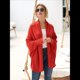 thumbnail image 4 of para Mujer: Suéter Holgado de Punto con de Murciélago y Gran Tamaño. Rojo Óxido Talla Única, 4 of 10
