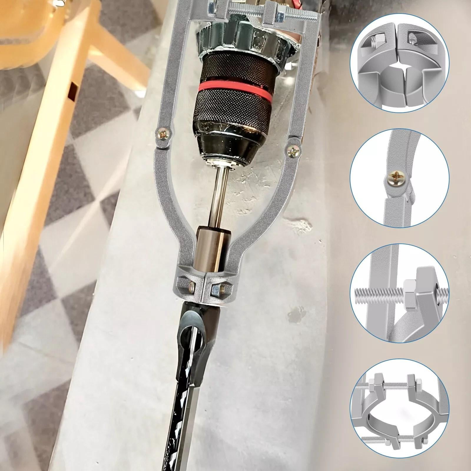 Square Hole Drill Bit Adapter Drill Machine Accessory Bracket Woodworking Power Tool TAPDRA Spare Part