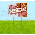 thumbnail image 1 of Fried Cheesecake Bites (18" x 24") Yard Sign, Includes Metal Step Stake, 1 of 6