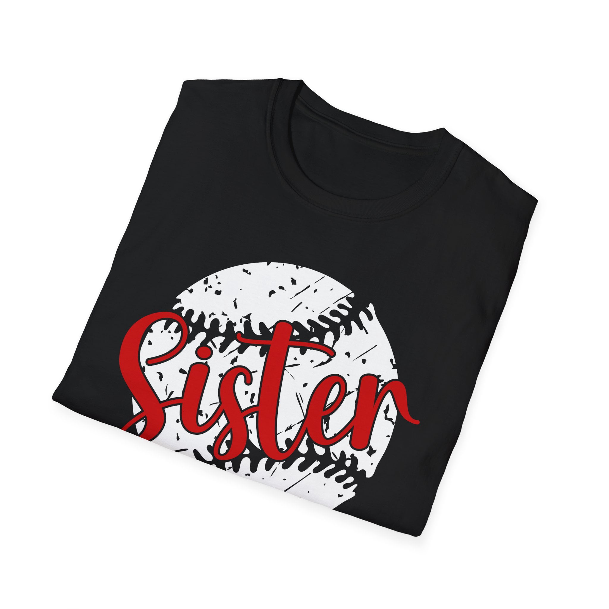 Sister Baseball, Gildan Unisex Softstyle T-Shirt, Sports Graphic Tee, S-3XL