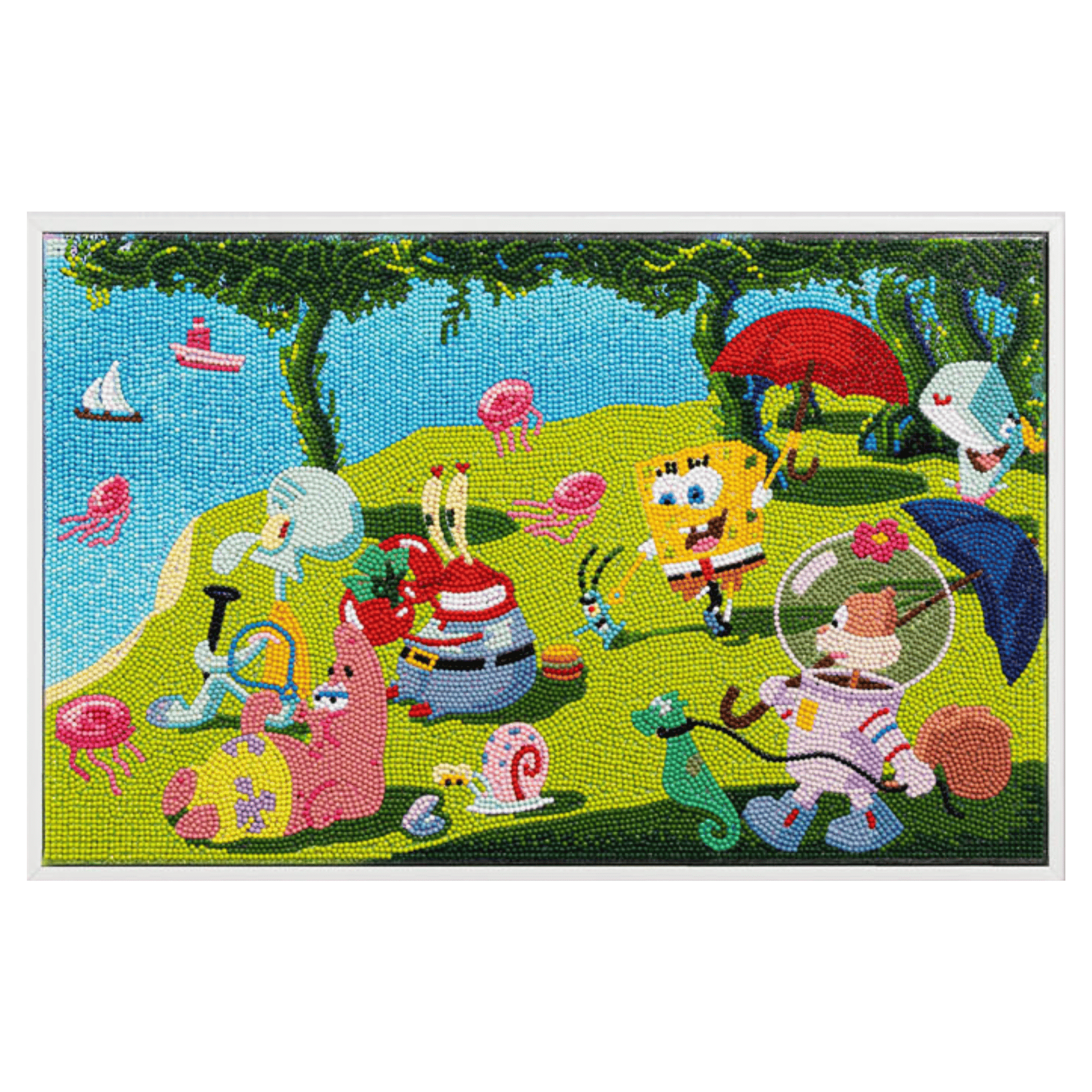 DIAMOND DOTZ® A SpongeBob Sunday Afternoon Diamond Painting Kit - 12.5" x 20"
