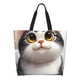thumbnail image 1 of Fotbe Cute Cartoon Kitten Bolsa Tote Estética de Lona con Estampado para Mujer - Bolsa Reutilizable de Hombro Casual para Vacaciones, Compras, Trabajo y Gimnasio, 1 of 8