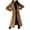 Khaki, variant on Hfyihgf Womens Notched Lapel Collar Double Breasted Pea Coat Winter Wool Blend Overcoats Long Jackets Black XL