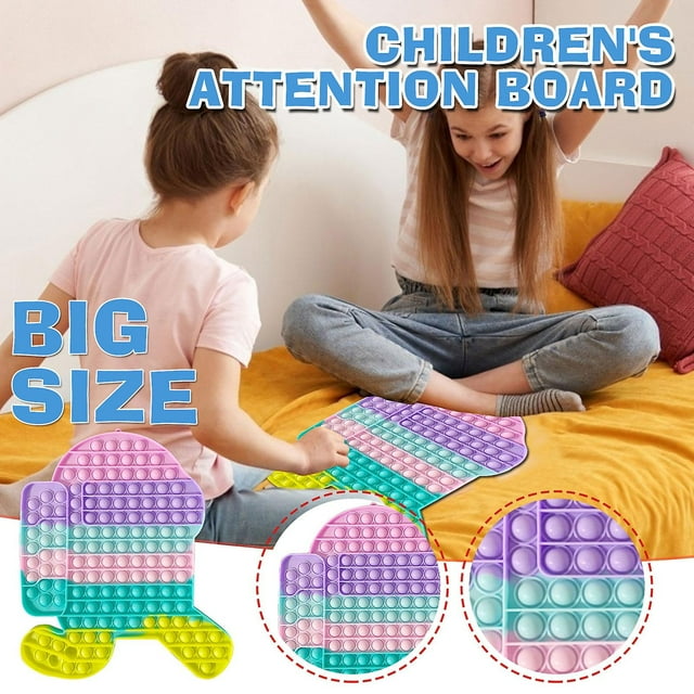 Juguete sensorial Push Bubble Fidget, cangrejo, autismo, necesidades especiales