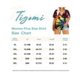 thumbnail image 3 of TIYOMI Plus Size 2x T Shirt For Women Sun Tie Dye V-Neckline Spring Summer Short-Sleeve T Shirts For Work Women 2XL 18/20 Plus, 3 of 3