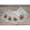 thumbnail image 6 of Vargottam Napkins FloralsPrint, DinnerNapkins , 100 % Cotton, Set of 4 ReusableNapkins Set, Size 20X20 Inch,White,OversizedClothNapkins, 6 of 8
