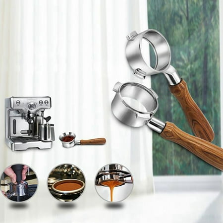 

54mm Coffee Bottomless Portafilter Accessories for with 2-In-1 Adjustable Height Coffee Tamper Press