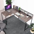 thumbnail image 4 of Homylin L Shaped Desk Computer Desk Home Office Corner Desk Gaming Desk 65", 4 of 7