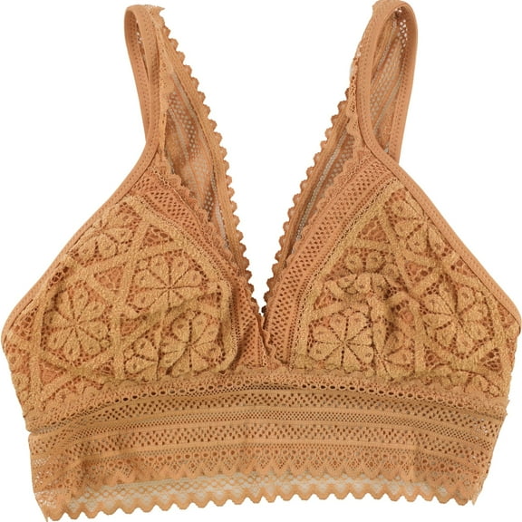 American Eagle Womens Lace Bralette, Brown, X-Small