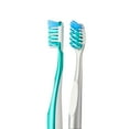 thumbnail image 3 of Equate Pure Health Toothbrush with Tongue & Cheek Cleaner, Medium Bristles (2 Count), Compare to Oral-B® Crossaction™ All In One™, 3 of 8