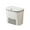 Gray white, variant on Necvior Under Sink Composts Bin with Lid Wall Mounted Kitchen Waste Basket, Easy to Clean Plastic Garbage Can