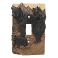 thumbnail image 5 of Rustic Western Mountain Bear And Cubs Single Toggle Switch Plate Cover Set of 2, 5 of 7