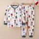 thumbnail image 2 of Ropa interior térmica de invierno para niños y niñas, conjuntos de pijama de algodón de dibujos animados, trajes de manga larga, ropa de dormir para bebés, 2-14T, 2 of 3
