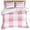 Pink, variant on Navy Blue Plaid Duvet Cover Set, Spring Farmhouse Buffalo Checkered Soft Duvet Cover Twin Size Bedding Set 4 Pieces, 1 Quiltcover and 2 Pillowcases with Zipper, 1 Bed Sheet for All Seasons