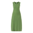 thumbnail image 2 of Time and Tru Women's and Women's Plus Slub Cotton Tank Midi Dress, Sizes XS-XXXL, 2 of 4